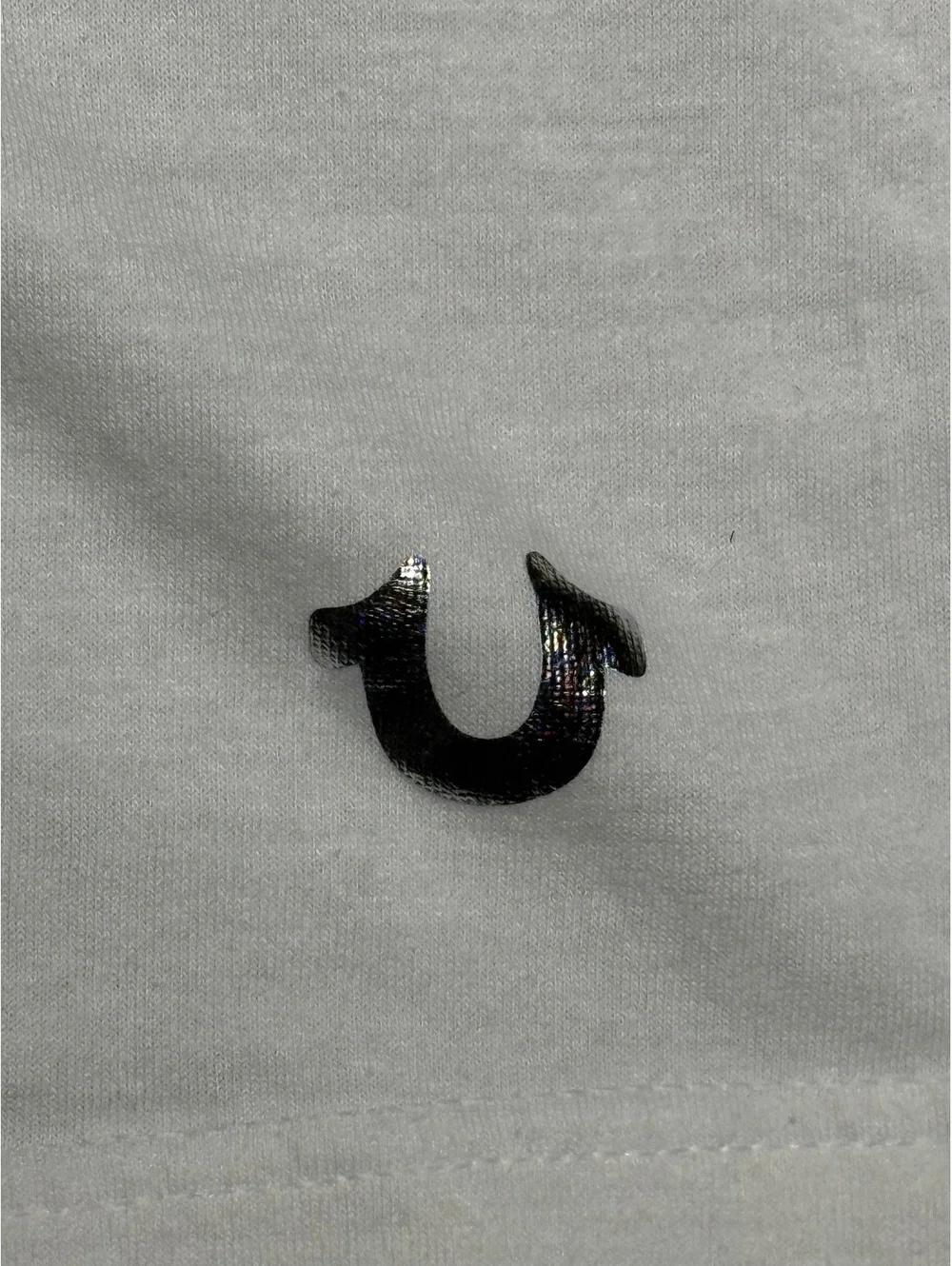 True Religion White Cotton T-Shirt Medium
